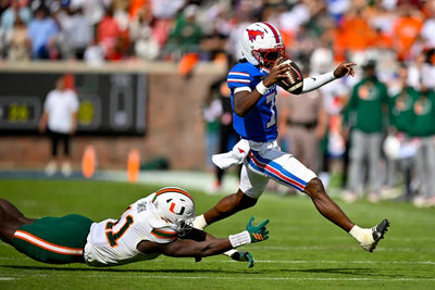 SMU upsets Miami in overtime 26-20