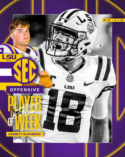 Garrett Nussmeier, Moore Earn SEC Weekly Honors After LSU Upset Win Over No. 4 Clemson